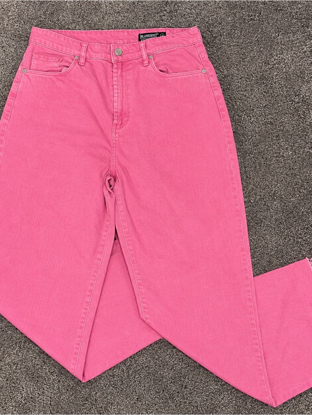 Vintage-Inspired Blank NYC Pink High-Rise Jeans - Women’s 29